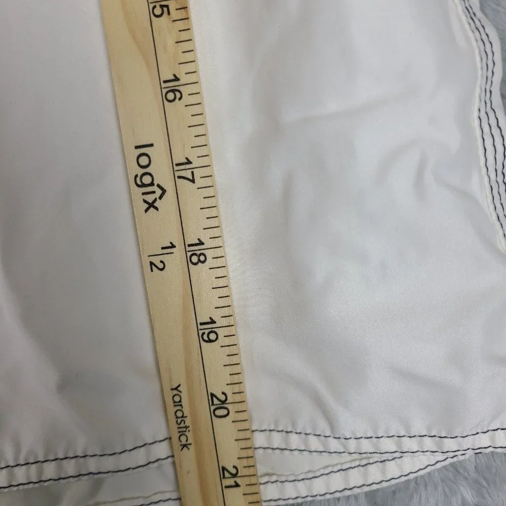 Men's Hollister Swim Trunks White Swim Board Shorts Size 30‎ Hollister Logo